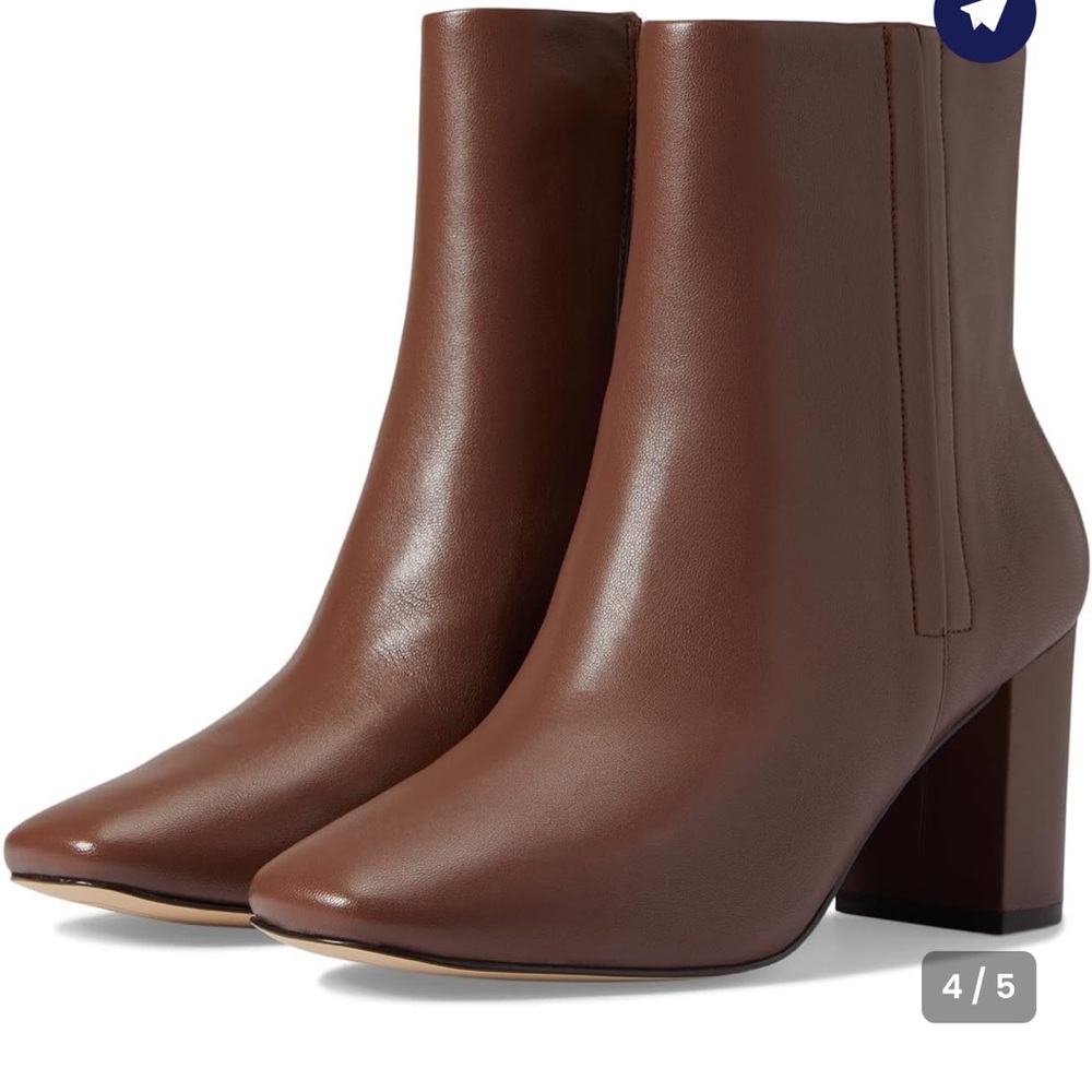 Brown Leather Ankle Boots - Cole Hann